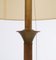 Hollywood Regency Suede Floor Lamp, France, 1975 3