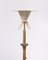 Hollywood Regency Suede Floor Lamp, France, 1975 9