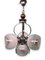 Chromed Steel and Glass Ceiling Light in the style of Mazzega, Italy, 1970s, Image 1