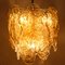Glass Panel Chandelier from Mazzega, Italy, 1970s 3