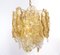 Glass Panel Chandelier from Mazzega, Italy, 1970s 7
