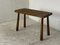 Mid-Century Brutalist Oak Side Table in the style of Charlotte Perriand, 1960s 1