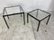 Vintage Modernist Acrylic Glass and Steel Side Tables, 1980s, Set of 2, Image 2