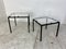 Vintage Modernist Acrylic Glass and Steel Side Tables, 1980s, Set of 2 1