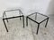 Vintage Modernist Acrylic Glass and Steel Side Tables, 1980s, Set of 2 4