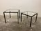 Vintage Modernist Acrylic Glass and Steel Side Tables, 1980s, Set of 2 5