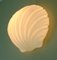Model A 402 Mussel-Shaped Wall Lamp in White Glass and Satin Glass from Limburg, 1970s 5