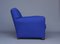 Royal Blue Felt Armchair, 1930s, Image 13