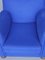 Royal Blue Felt Armchair, 1930s, Image 10