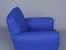 Royal Blue Felt Armchair, 1930s, Image 8