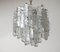 oria Ice Glass Ceiling Lamp from Kalmar Franken Kg, 1960s 3