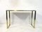 Italian Brass & Burl Console Table, Image 2