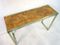 Italian Brass & Burl Console Table 4