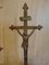 Pre-War Brass Crosses, 1920s, Set of 2, Image 4