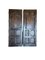 Porta vintage in legno e ferro battuto, Spagna, con finestre interne, Immagine 1