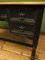 Vintage Black Painted Oak Console Table, 1980s, Image 12