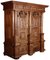 Antique Renaissing Cabinet in Walnut, 1680, Image 2