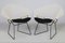Set of Vintage Black & White Diamond Wire 421 Chairs by Harry Bertoia for Knoll International, Image 1