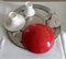 Vintage German Mushroom in Stainless Steel and Plastic, 1970s, Image 2