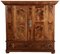 Antique Baroque Cabinet in Walnut with Iron Lock, 1760, Image 1