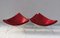 Mid-Century Coconut Lounge Chairs in Dark Red Leather by George Nelson for Vitra, Set of 4 5