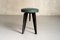French Clémenceau Metal Stool from Maison Dominique, 1950 5