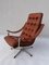 Vintage Leather Lounge Chair with Ottoman by Geoffrey Harcourt for Artifort, 1960s, Set of 2 9