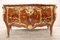 Antike Kommode aus Holz Intarsien & Vergoldeter Bronze mit Marmorplatte, Ende 19. Jh. 6