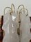 Mid-Century Italian White Amber Murano Wall Sconces by Mazzega, 1970s, Set of 2, Image 4