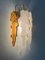 Applique da parete Mid-Century in vetro ambrato di Mazzega, Italia, anni '70, set di 2, Immagine 9