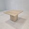 Italian Coffee or Side Table in Travertine, 1980s 4