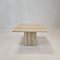 Italian Coffee or Side Table in Travertine, 1980s 1