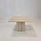 Italian Coffee or Side Table in Travertine, 1980s, Image 1