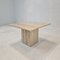 Italian Coffee or Side Table in Travertine, 1980s 6