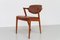 Vintage Danish Modern Teak Model 42 Chair by Kai Kristiansen for Schou Andersen, 1960s, Image 2