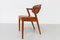 Vintage Danish Modern Teak Model 42 Chair by Kai Kristiansen for Schou Andersen, 1960s, Image 4