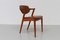 Vintage Danish Modern Teak Model 42 Chair by Kai Kristiansen for Schou Andersen, 1960s 17