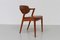 Vintage Danish Modern Teak Model 42 Chair by Kai Kristiansen for Schou Andersen, 1960s, Image 17