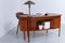 Vintage Danish Teak Kidney Desk, 1950s 18