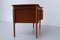 Vintage Danish Teak Kidney Desk, 1950s 13