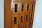 Vintage Dutch Oak Glass Door Locker Cabinet, 1930s 14