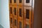Vintage Dutch Oak Glass Door Locker Cabinet, 1930s 11