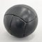 Balón medicinal vintage de cuero negro, años 30, Imagen 3