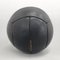Schwarzer Vintage Leder Medizinball, 1930er 2