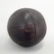 Vintage Mahogany Leather Medicine Ball, 1930s, Image 6