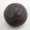 Vintage Mahogany Leather Medicine Ball, 1930s, Image 4