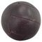 Vintage Mahogany Leather Medicine Ball, 1930s, Image 1