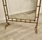 Large Art Nouveau Brass Mirrored Fire Screen, 1880 4