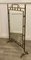 Large Art Nouveau Brass Mirrored Fire Screen, 1880 5