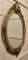 Large French Rococo Style Oval Gilt Wall Mirror, 1950 3